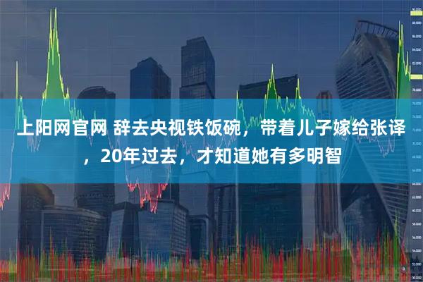 上阳网官网 辞去央视铁饭碗，带着儿子嫁给张译，20年过去，才知道她有多明智